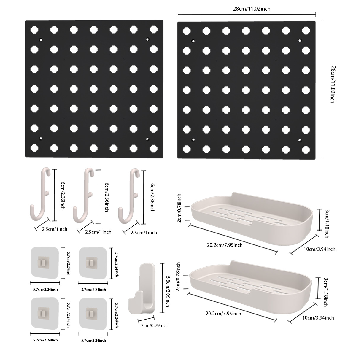 DIY Punch-Free Hole Board Rack