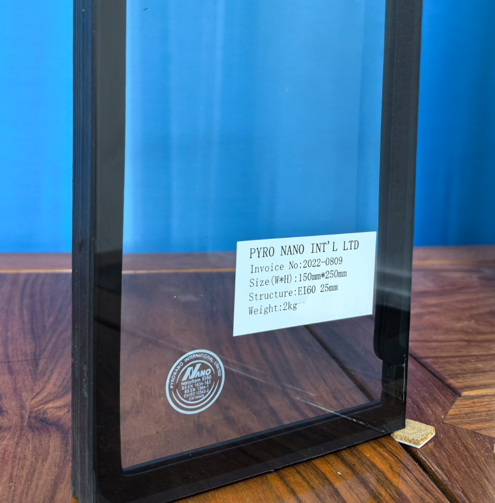 fire rated glass thickness