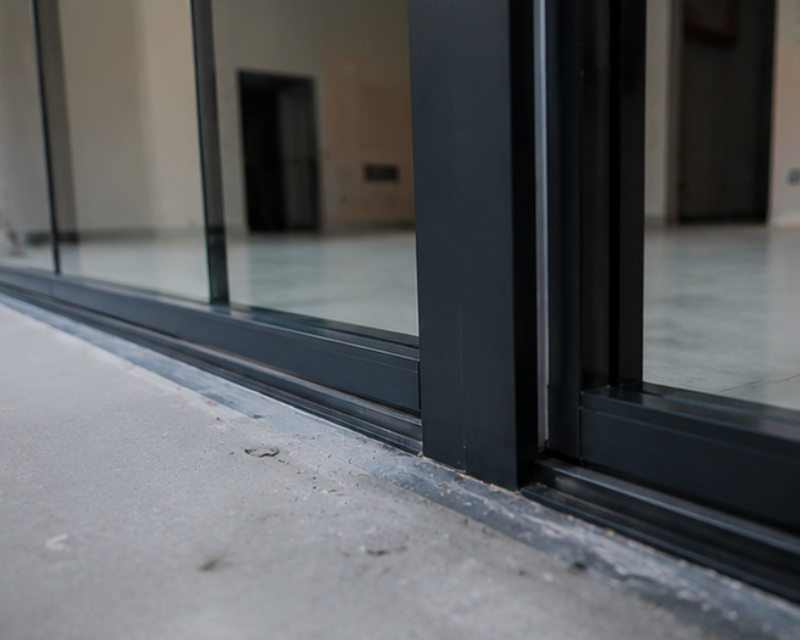 fire rated glass frame shifting