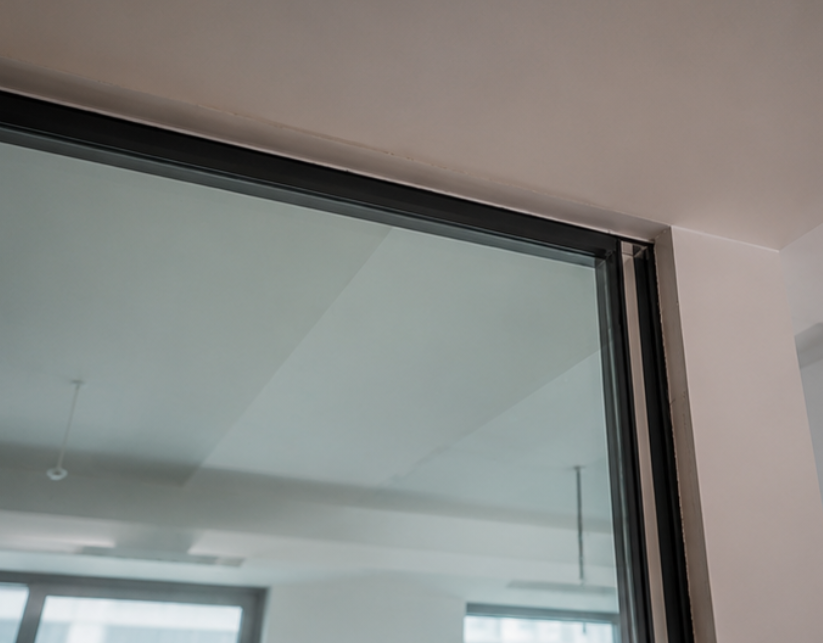fire rated glass gaps after installation