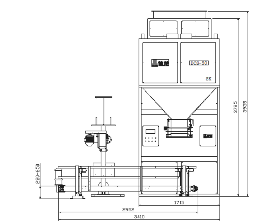 rice bran packing machine