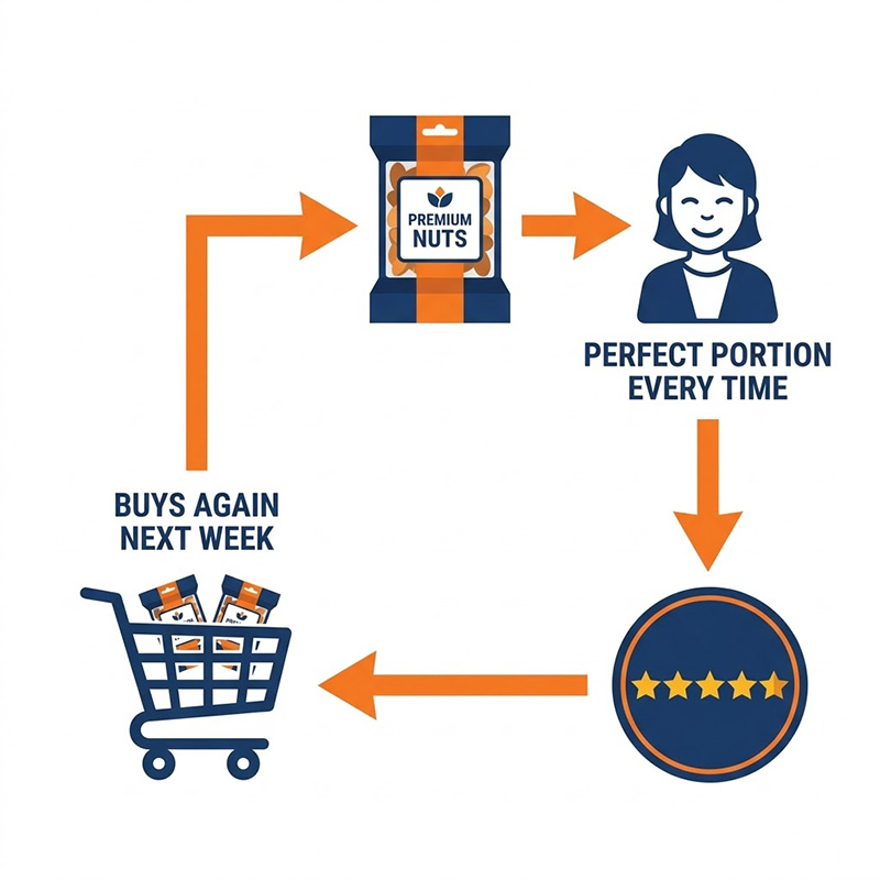 small portion nut packaging