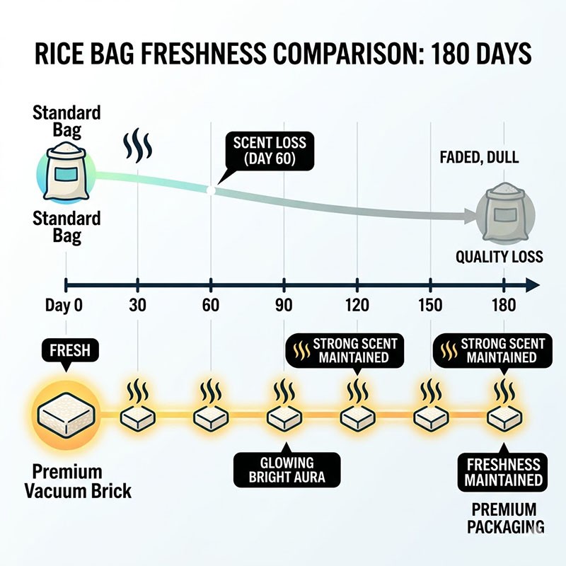 vacuum packed premium rice