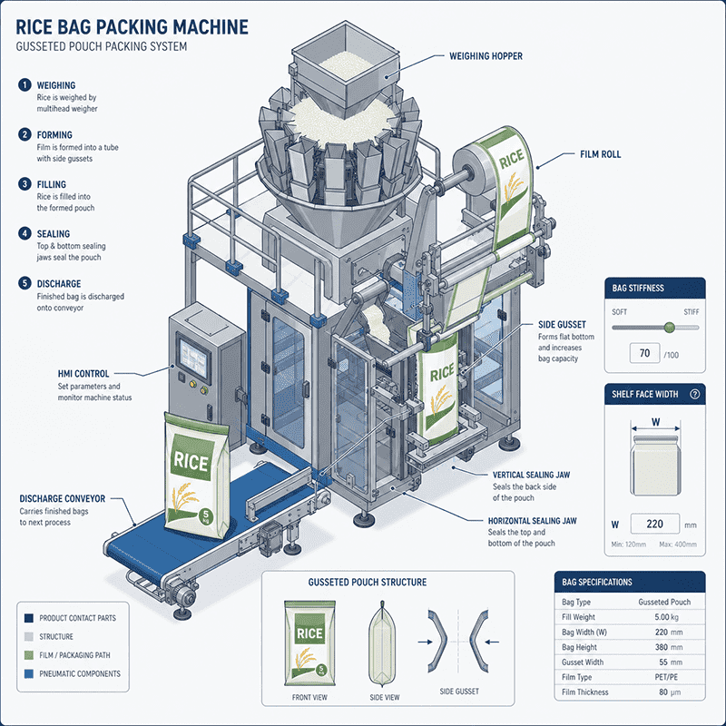 rice bag packing machine