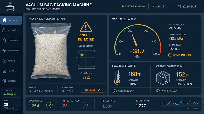 vacuum bag packing machine