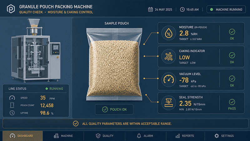 granule pouch packing machine