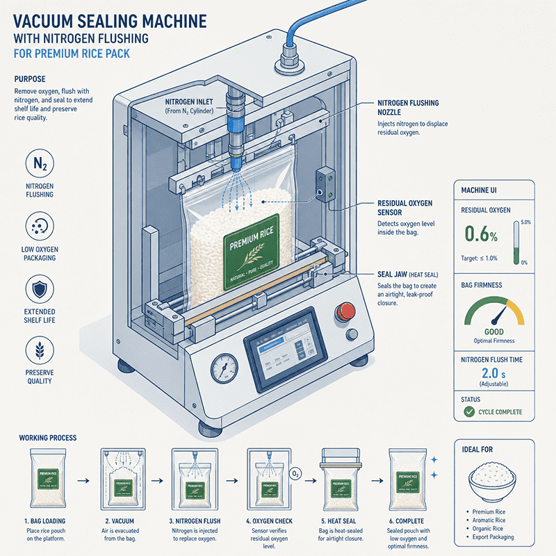 rice vacuum packing machine