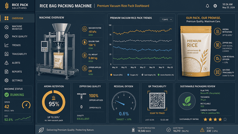 rice bag packing machine