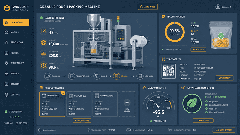 granule pouch packing machine