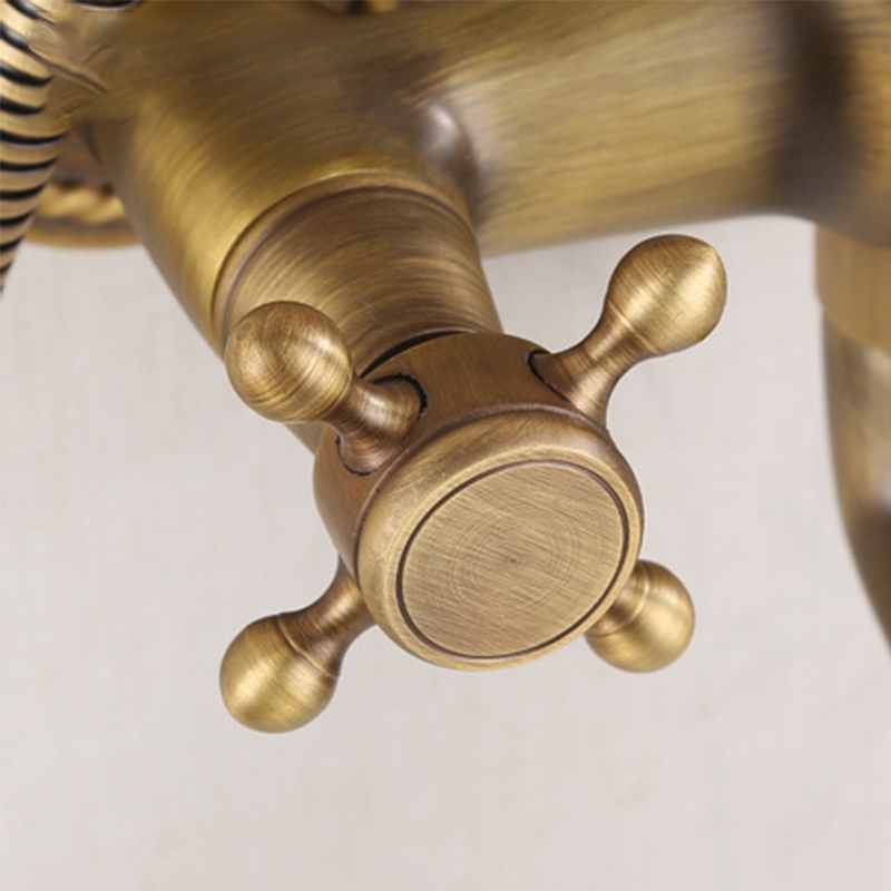brass shower head set