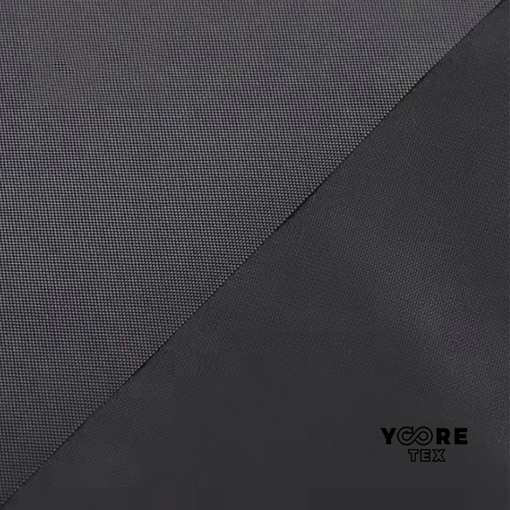 Black 100% recycled polyester fabric