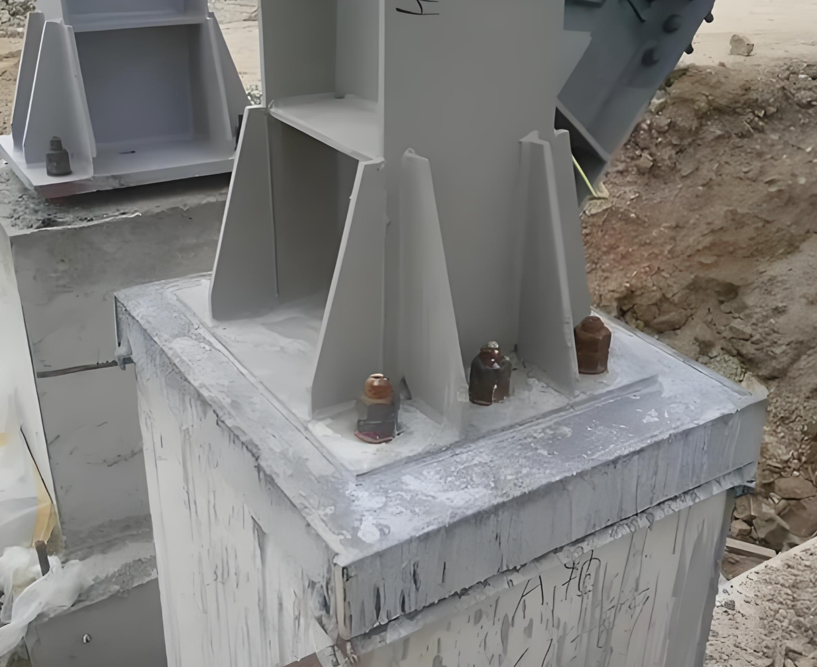 Steel Structure Base Plate Corrosion Steel Structure Base Plate Corrosion
