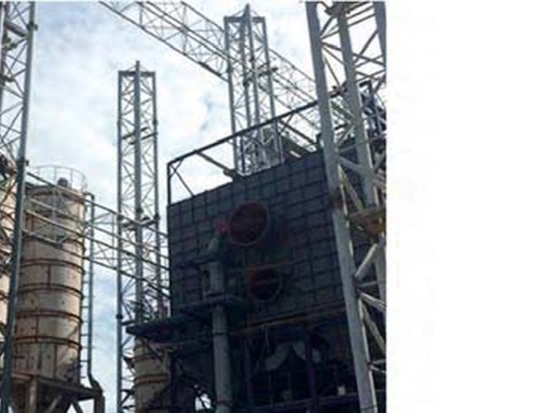 power plant steel frame